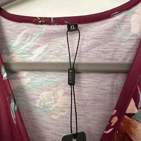 OUGES Women's Summer Short Sleeve Dress XL - Picture 4 of 5